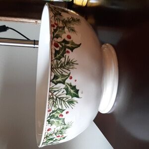 Pier 1 Winters Wonder Holly Design Bowl